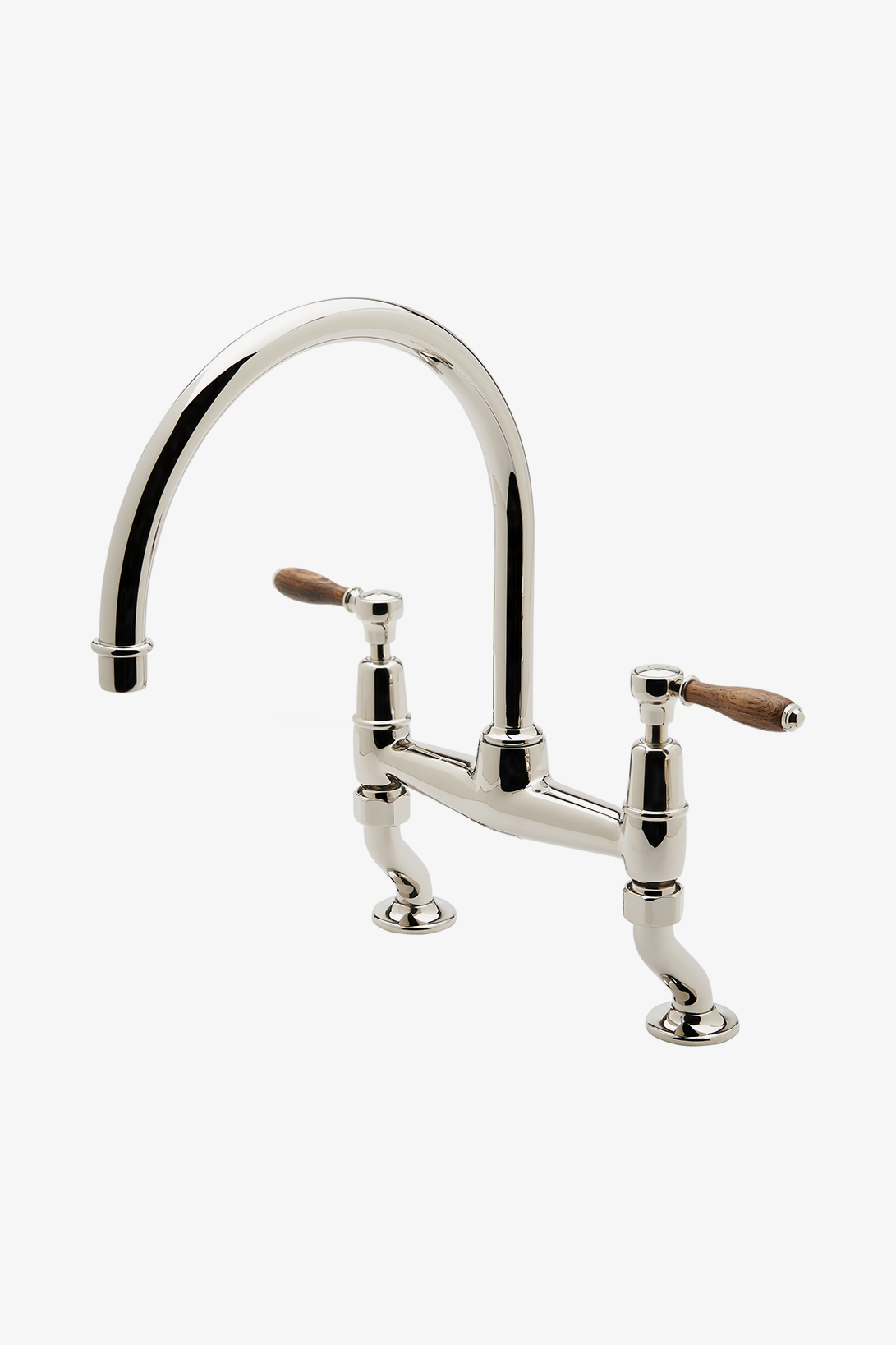 Discover Easton Vintage Two Hole Bridge Gooseneck Kitchen Faucet