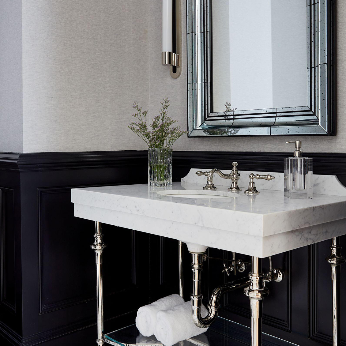 Discover Pelham Four Leg Single Washstand Packaged with Sink and Slab ...