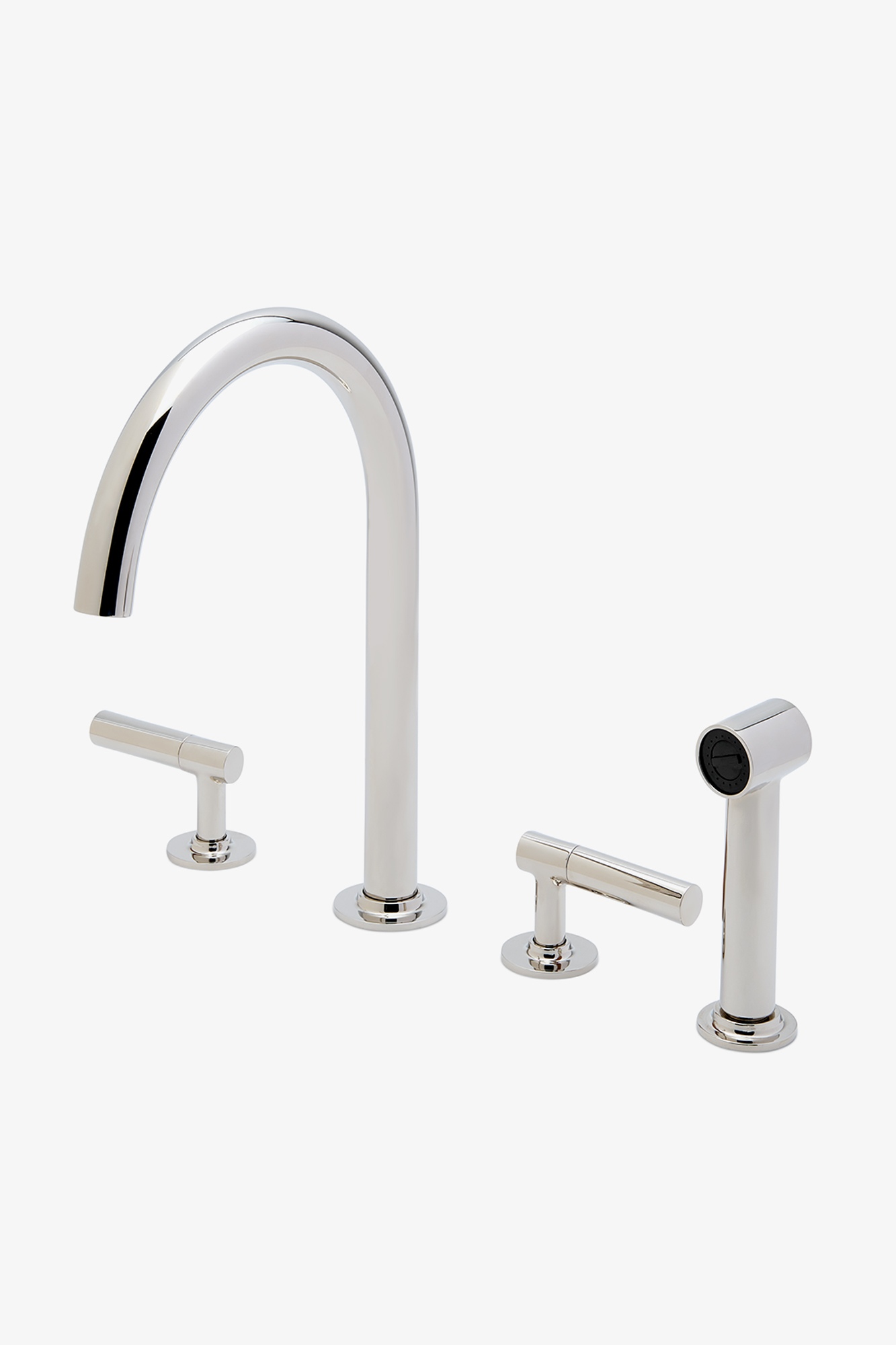 Discover Bond Union Series Gooseneck Kitchen Faucet and Spray with 