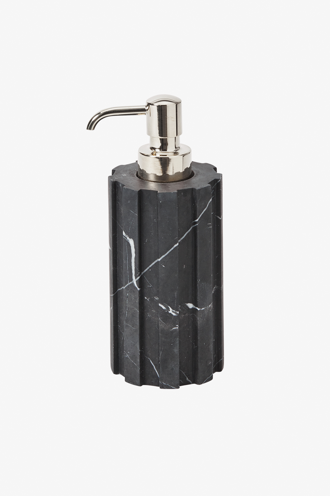 Andrian Round Soap Dispenser Metal Top